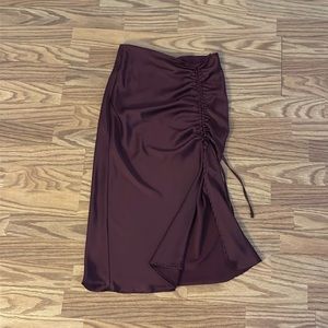 Burgundy skirt